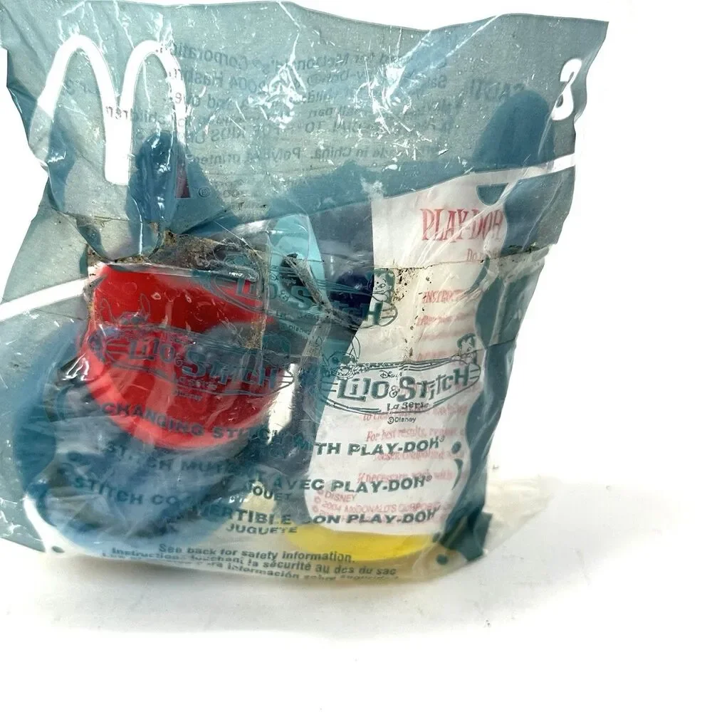 New 2003 Disney Lilo & Stitch Play-Doh # 3 Mcdonalds Happy Meal Toy 2004